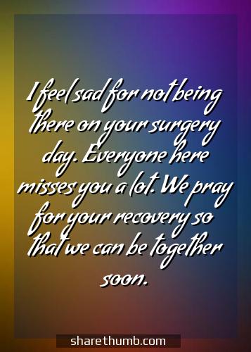 surgery recovery get well messages